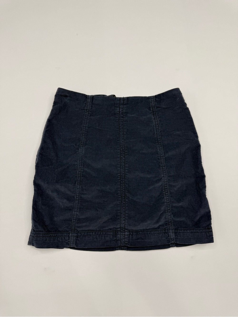 Women's Navy Straight Mini Skirt